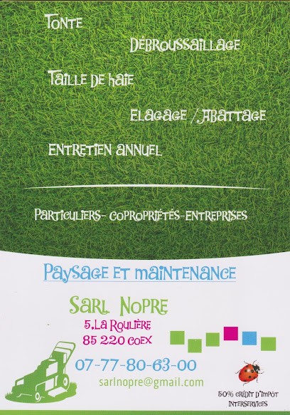 Sarl Nopre, Paysagiste à Coëx