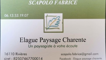 Elague Paysage Charente, Paysagiste à Rivières