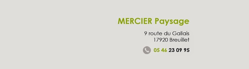 MERCIER Paysage, Paysagiste à Breuillet